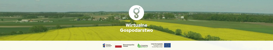 Baner reklamujący aplikację Wirtualne Gospodarstwo - eDWIN