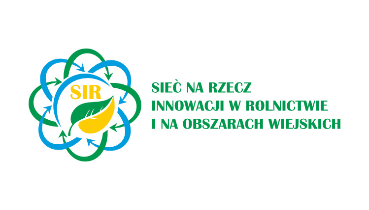 Na białym tle widnieje logo Sieci na rzecz innowacji w rolnictwie i na obszarach wiejskich.