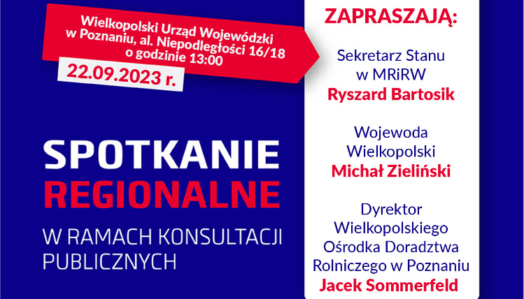 Spotkanie w ramach konsultacji publicznych na rzecz rolnictwa Grafika informacyjna