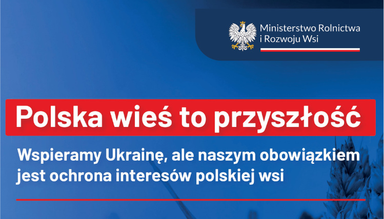 Grafika informacyjna na temat zmian ze strony Ministerstwa Rolnictwa i Rozwoju Wsi.