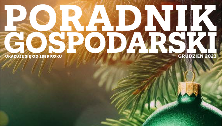 Grudniowy Poradnik Gospodarski. O rolnictwie na nowo Okładka grudniowego Poradnika Gospodarskiego