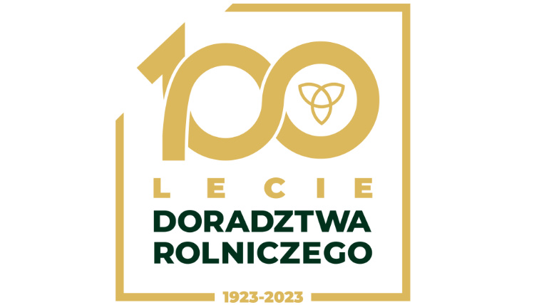 Obchody 100. rocznicy doradztwa rolniczego w Polsce będą odbywały się przez cały rok w całej Polsce Logotyp stulecia doradztwa rolniczego w Polsce