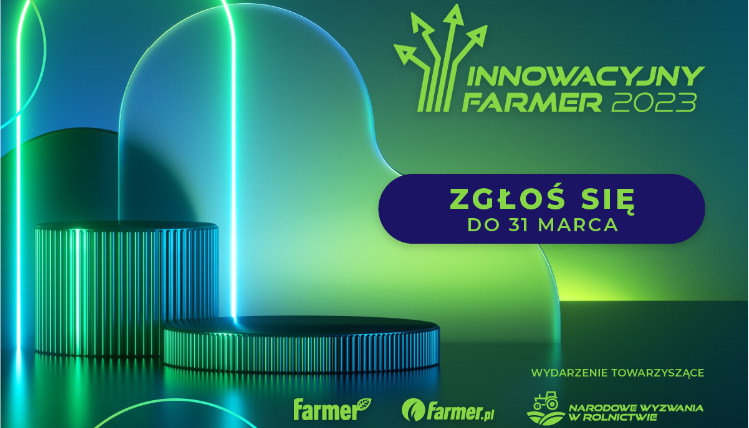 Konkurs na innowacyjne gospodarstwo – zgłoszenia do 31 marca Grafika ilustracyjna do konkursu Innowacyjny Farmer 2023.