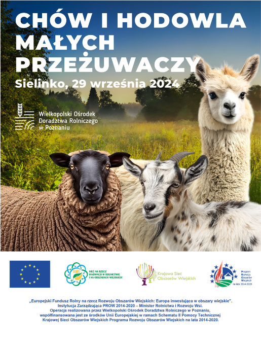 Plakat wydarzenia „Chów i hodowla małych przeżuwaczy