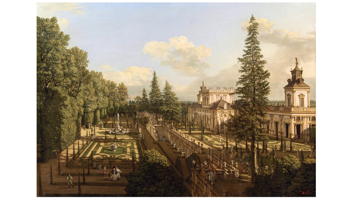Ryc.4. Pałac w Wilanowie od strony północno-wschodniej. Canaletto, 1777 r. 