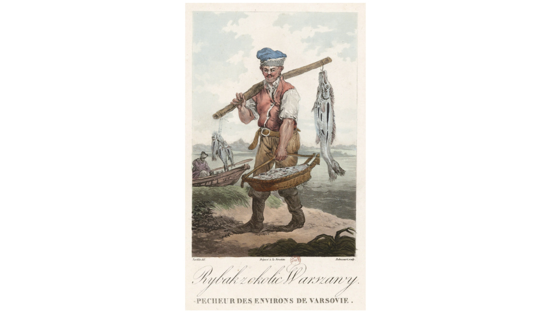 Ryc. 2. Rybak z okolic Warszawy, obraz z 1817 r. autorstwa Jana Piotra Norblina
