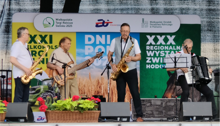 Zespół muzyczny na scenie